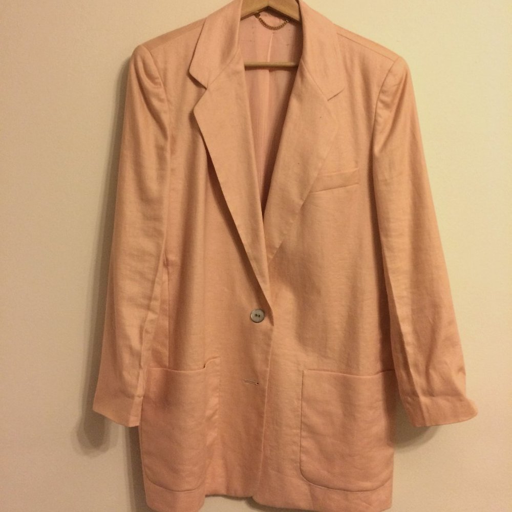 Vintage Linen Blazer